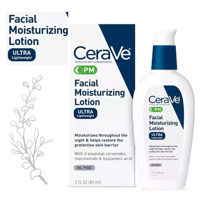 CeraVe Facial Moisturizing Lotion PM with Hyaluronic Acid & Ceramides 89ml