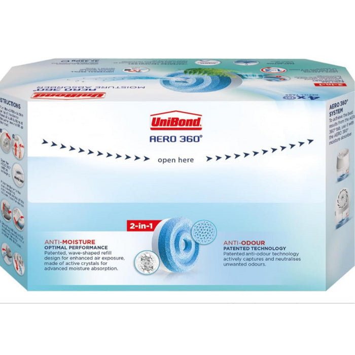 UniBond AERO 360 Moisture Absorber Lavender Refill Tab 4 x 450g