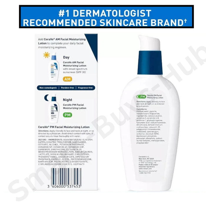 CeraVe Facial Moisturizing Lotion PM with Hyaluronic Acid & Ceramides 89ml
