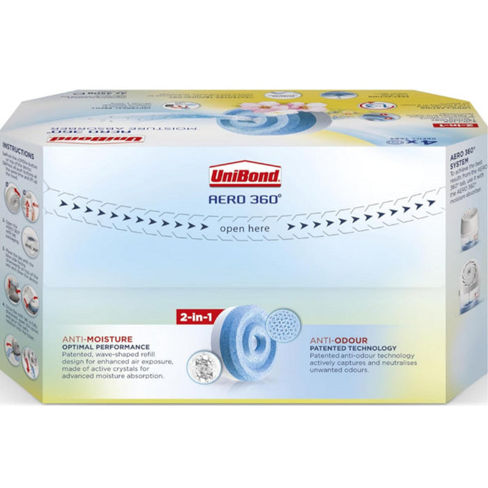 UniBond AERO 360 Moisture Absorber Lavender Refill Tab 4 x 450g