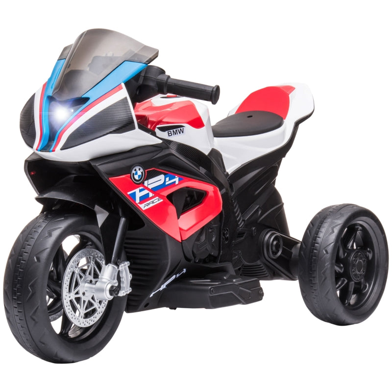 HOMCOM Licensed BMW HP4 Kids Electric Motorbike Ride-On Toy 3-Wheels 6V Battery Powered Motorcycle with Music for Girls Boy 18 - 60 Months, Red