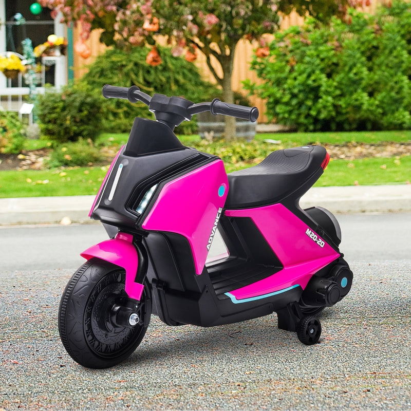 HOMCOM 6V Kids Electric Motorbike Ride On Toy w/ Music Headlights Safe