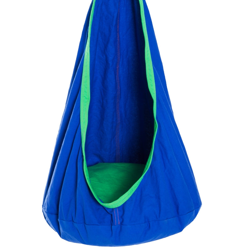 HOMCOM Swing Seat Hammock, φ70 x 150H cm-Blue 