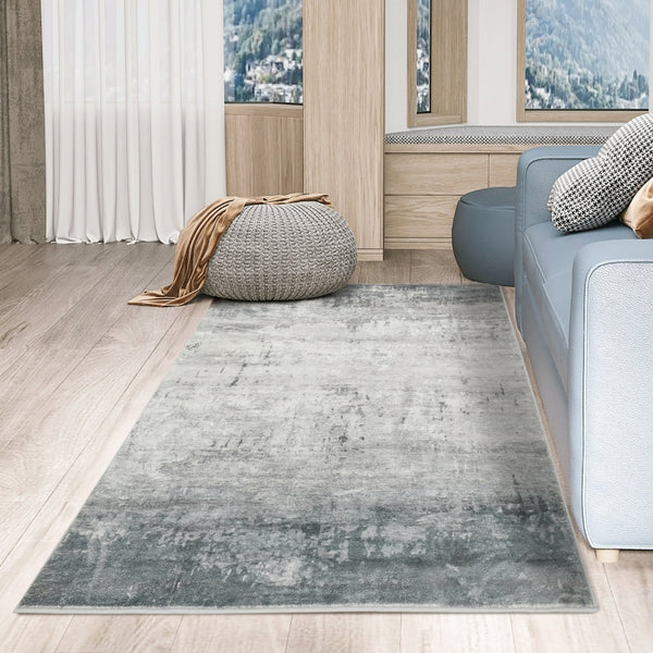 HOMCOM Grey Rug, Modern Ink Render Area Rugs, Decorative Carpet for Living Room, Bedroom, Dining Room, 230 x 160cm