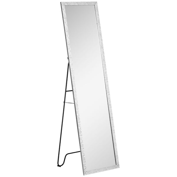 HOMCOM Full Length Mirror Free Standing Mirror Dressing Mirror with PS Frame for Bedroom, Living Room