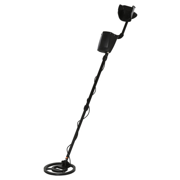 Outsunny Lightweight Metal Detector w/ All-Metal & Discrimination Modes, LED-Backlit Display, Waterproof Sensitive Search Coil, Adjustable Height