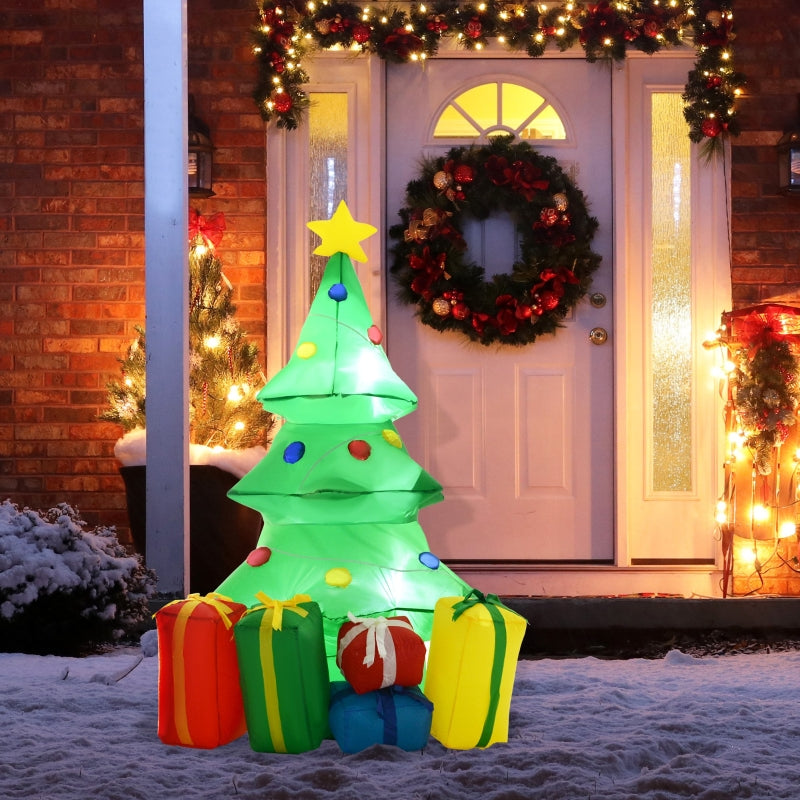 HOMCOM 1.5m Inflatable Christmas Tree W/LED lights