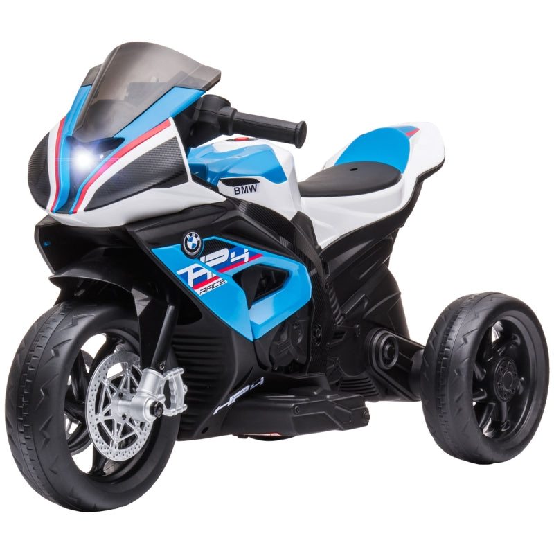 HOMCOM Licensed BMW HP4 Kids Electric Motorbike Ride-On Toy 3-Wheels 6V Battery Powered Motorcycle with Music for Girls Boy 18 - 60 Months, Blue