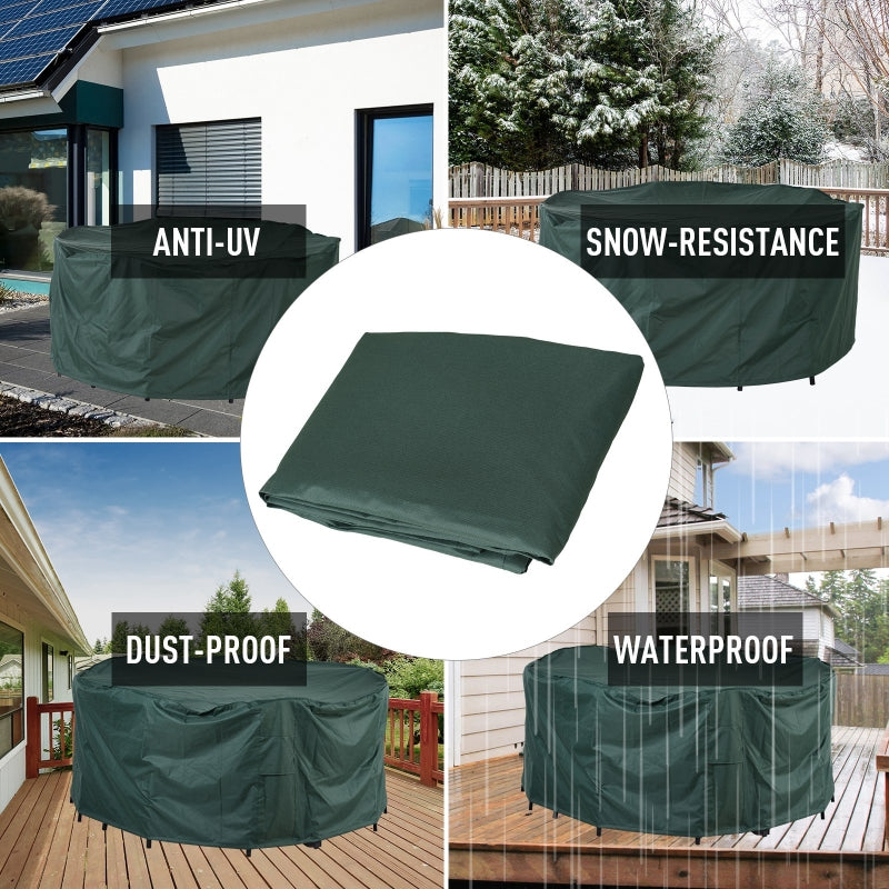 Outsunny Garden  Patio Large Furniture Set Round Cover 600D Oxford Waterproof Ф193 x 80H cm