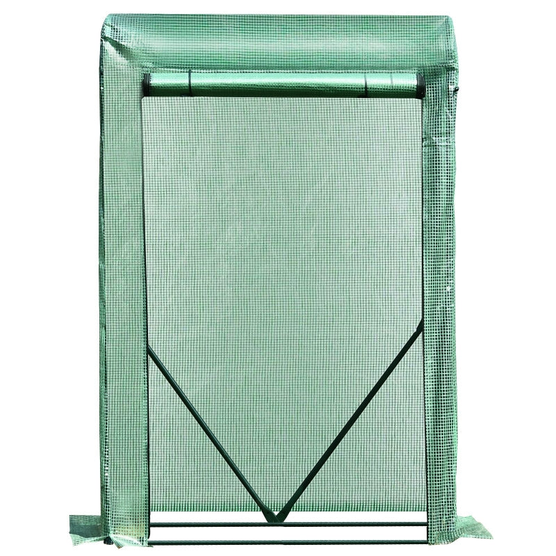 Outsunny Outdoor PE Greenhouse Steel Frame Plant Cover with Zipper 100L x 50W x 150HCM - Green