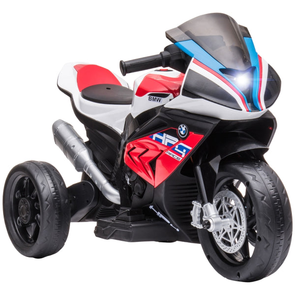 HOMCOM Licensed BMW HP4 Kids Electric Motorbike Ride-On Toy 3-Wheels 6V Battery Powered Motorcycle with Music for Girls Boy 18 - 60 Months, Red