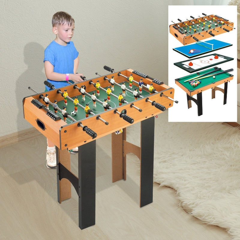 HOMCOM 4-In-1 Multi Game Table, 87x43x73 cm-Multi Colour