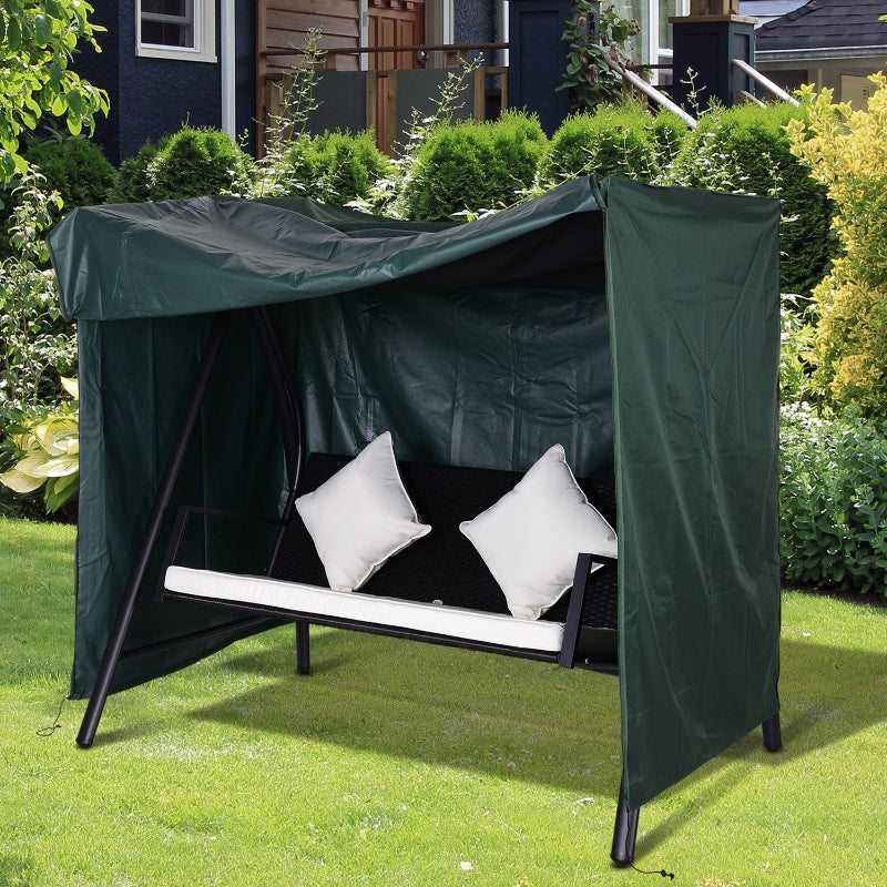 Outsunny 600D Oxford Polyester Waterproof Swing Chair Cover Green