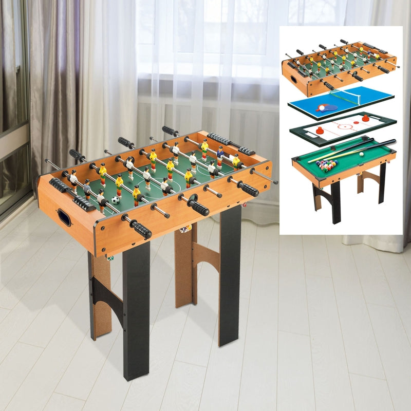 HOMCOM 4-In-1 Multi Game Table, 87x43x73 cm-Multi Colour