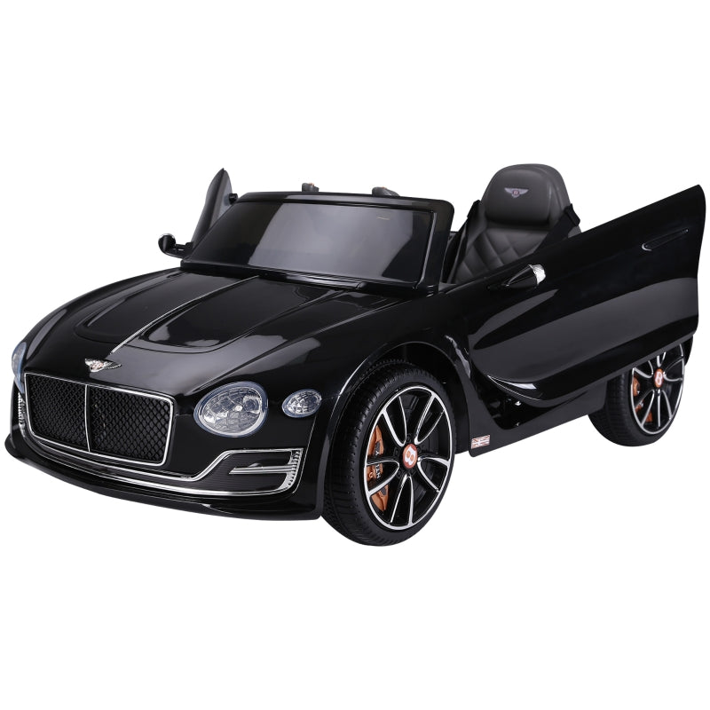 HOMCOM Kids Electric Car 6V Battery PP Licensed Bentley Ride On Toys Black