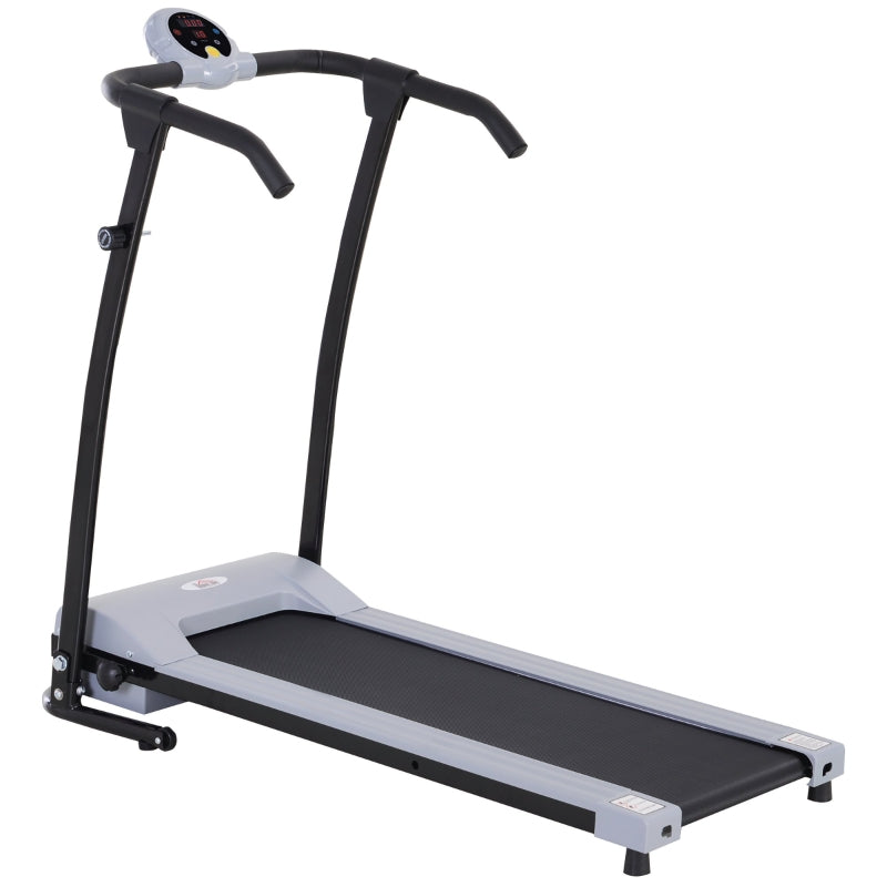 HOMCOM Foldable Walking Treadmill, Aerobic Exercise Machine w/ LED Display, for Home, Office, Fitness Studio