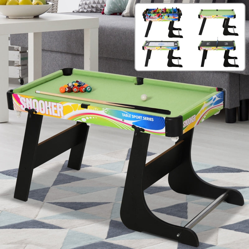 HOMCOM MDF 4-in-1 Multi Indoor Game Sports Table 