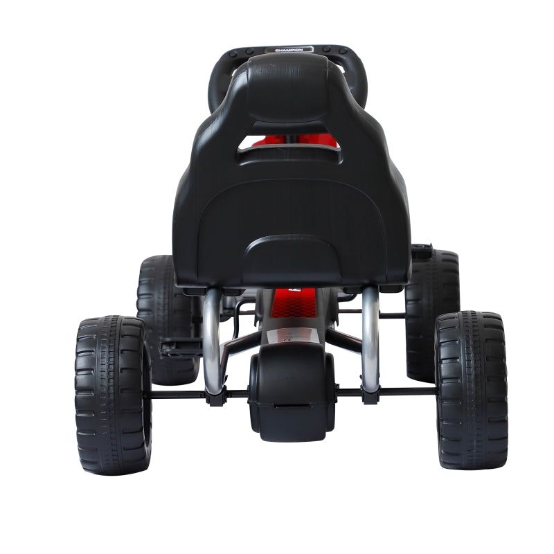 HOMCOM Kids Children Pedal Go Kart Ride On Car Toys Scooter Black & Red