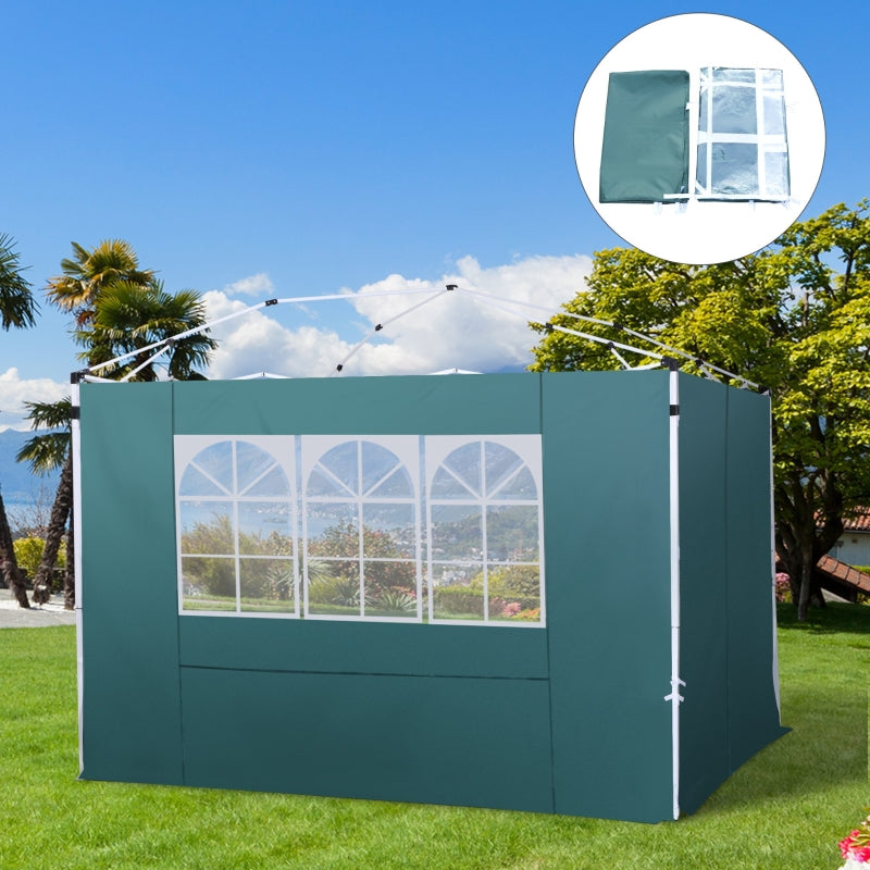 Outsunny 3m Gazebo Exchangeable Side Panel-Green