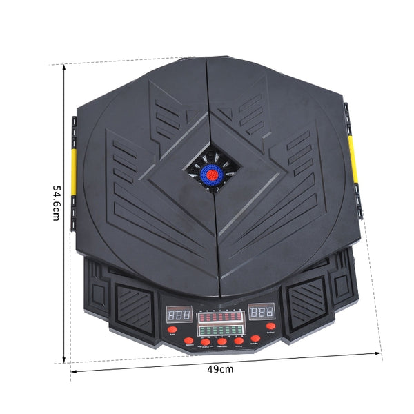 HOMCOM Electronic Dart Board Set Led Digital Score Display Soft Tip Speaker Sound With Darts 27 Games