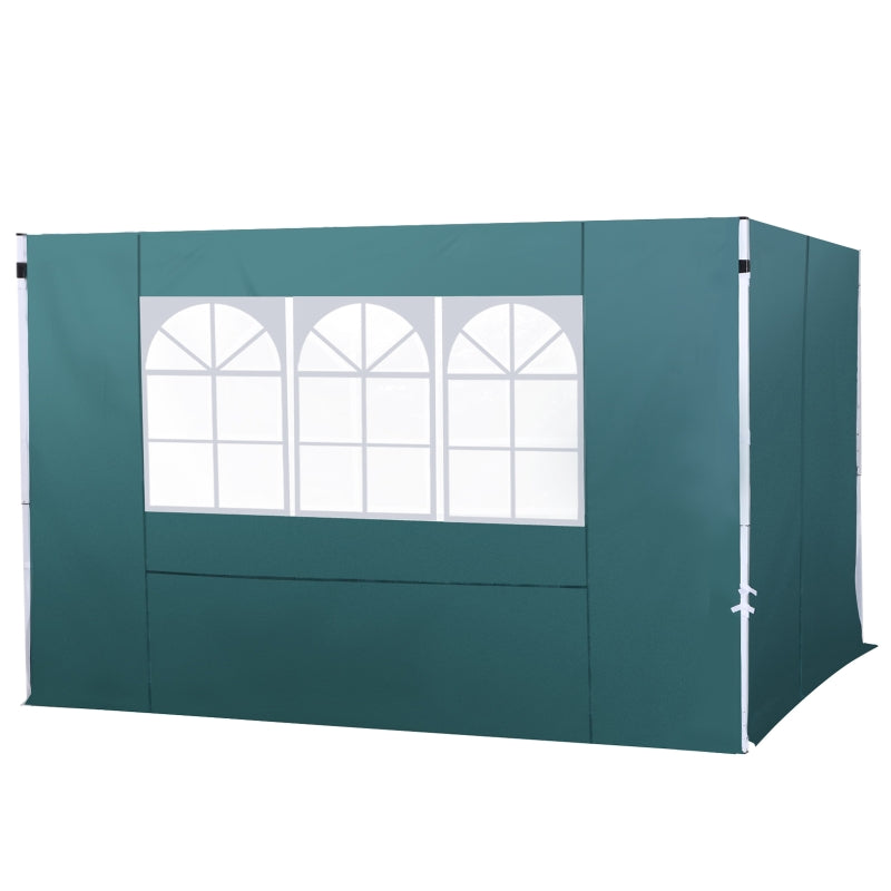 Outsunny 3m Gazebo Exchangeable Side Panel-Green