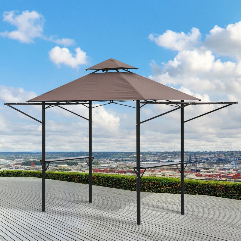 Outsunny 250L x 150W cm Waterproof Canopy Awing-Coffee