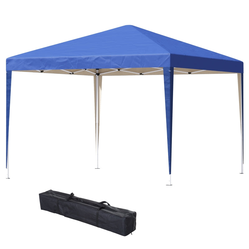 Outsunny 3 x 3M Garden Pop Up Gazebo Marquee Party Tent Wedding Canopy (Blue) + Carrying Bag