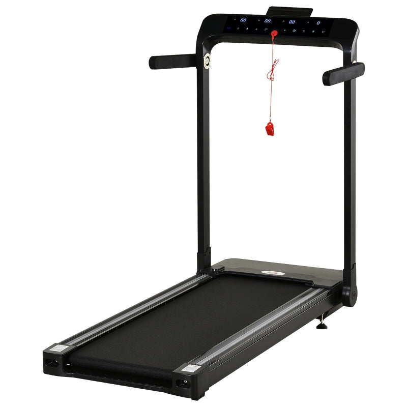 HOMCOM 600W Foldable Steel Motorised Treadmill Black