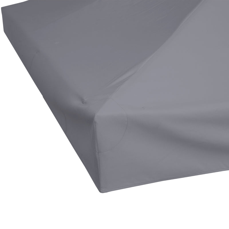 Outsunny 3 x 3(m) Gazebo Canopy Roof Top Replacement Cover Spare Part Deep Grey (TOP ONLY)