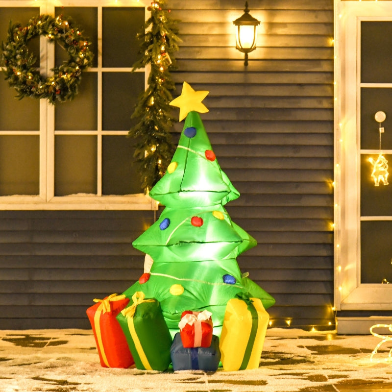 HOMCOM 1.5m Inflatable Christmas Tree W/LED lights