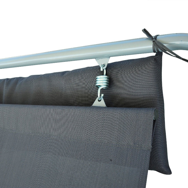 Outsunny Single Rocking Bed Hammock-Grey