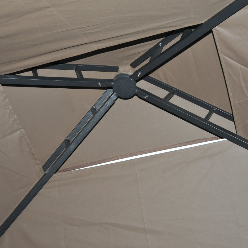 Outsunny 250L x 150W cm Waterproof Canopy Awing-Coffee