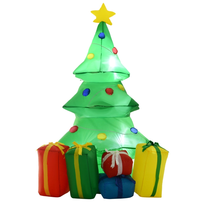 HOMCOM 1.5m Inflatable Christmas Tree W/LED lights