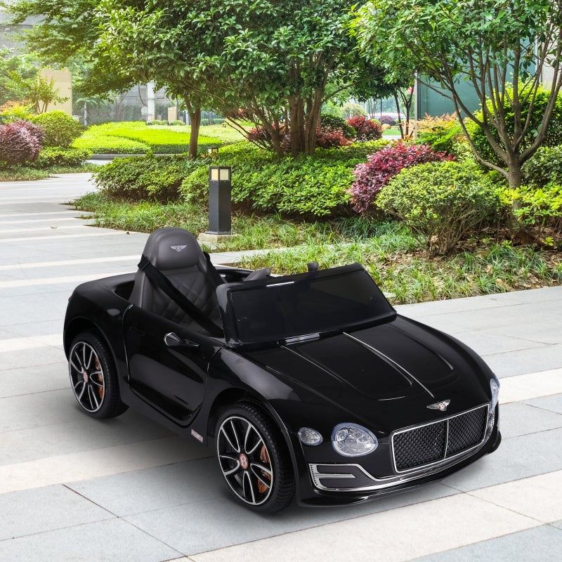 HOMCOM Kids Electric Car 6V Battery PP Licensed Bentley Ride On Toys Black