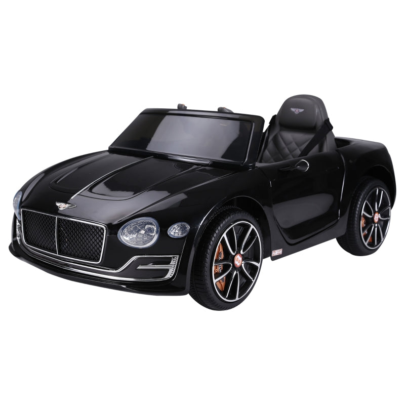 HOMCOM Kids Electric Car 6V Battery PP Licensed Bentley Ride On Toys Black