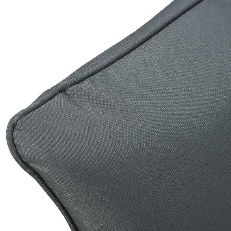 Outsunny Outdoor Seat Cushion W/ Back Patio Deep Seating Chair Replacement Cushion