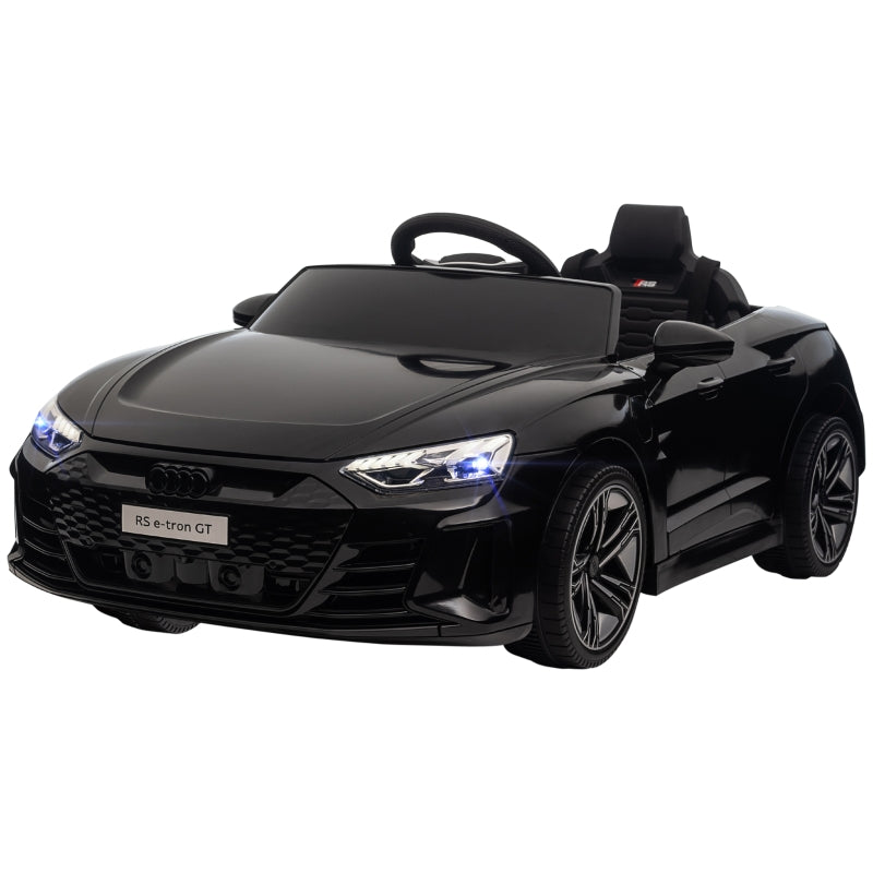 HOMCOM Audi Licensed 12V Kids Electric Ride-On, with Remote Control, Suspension System, Lights, Music, Motor - Black