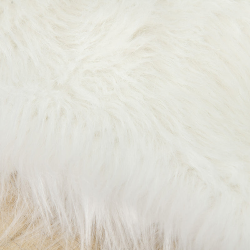 HOMCOM Fluffy Rug, Shaggy Area Rugs Faux Fur Carpet for Living Room, Bedroom, Dining Room, 60x180 cm