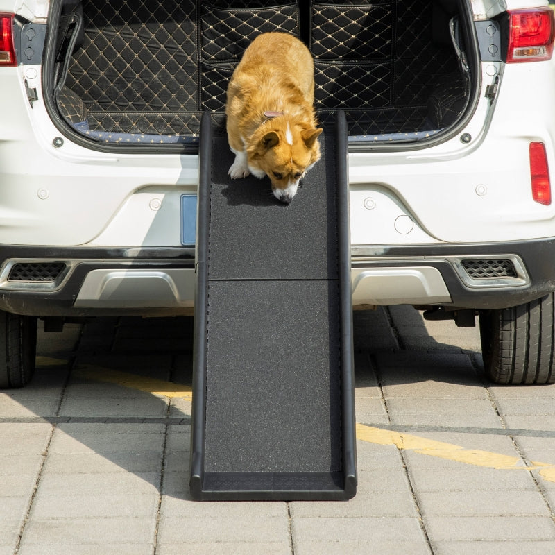 PawHut Folding Pet Ramp, Dog Ramps for Cars Trucks SUVs, Portable Non-slip, 155 x 39 x 14 cm