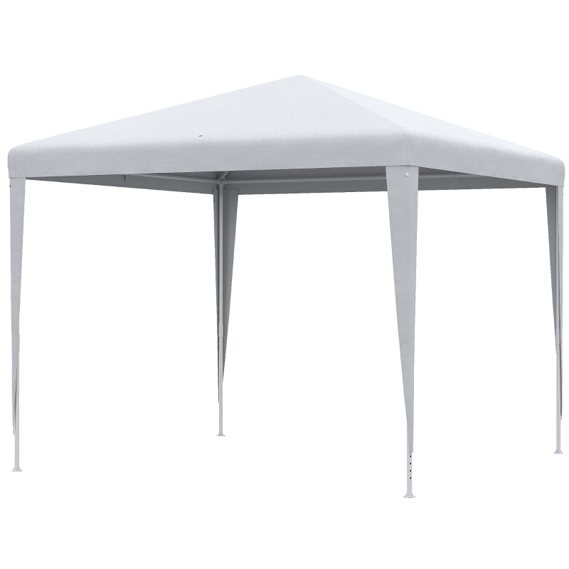 Outsunny 2.7m x 2.7m Garden Gazebo Marquee Party Tent Wedding Canopy Outdoor, White