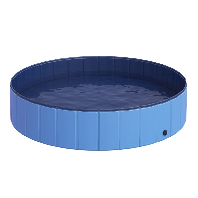 Pawhut Φ140 x 30H cm Pet Swimming Pool-Blue